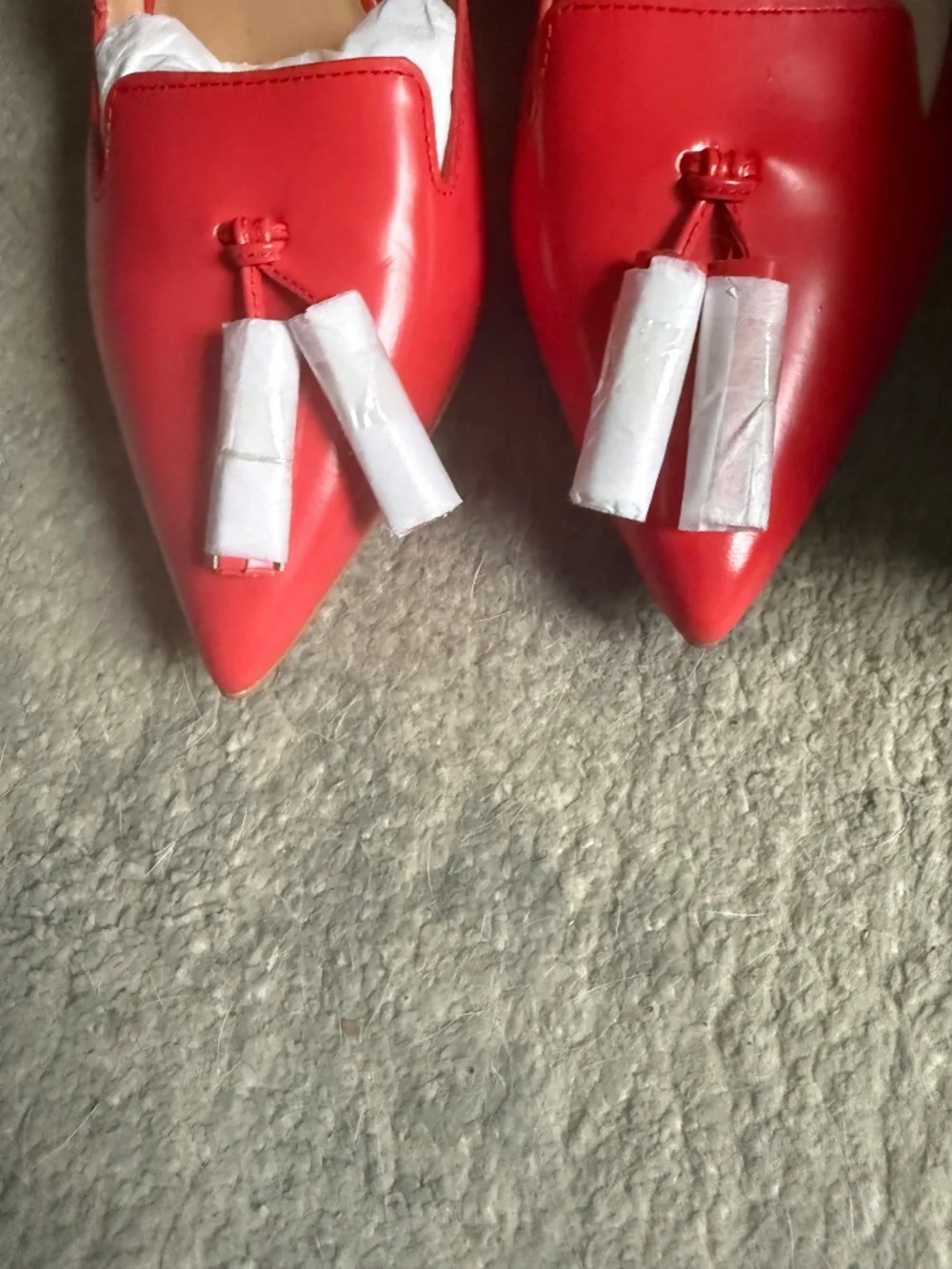 Banana Republic Women's Leather Pink Pointed Heels w/ Tassel Detail, 8.5, New